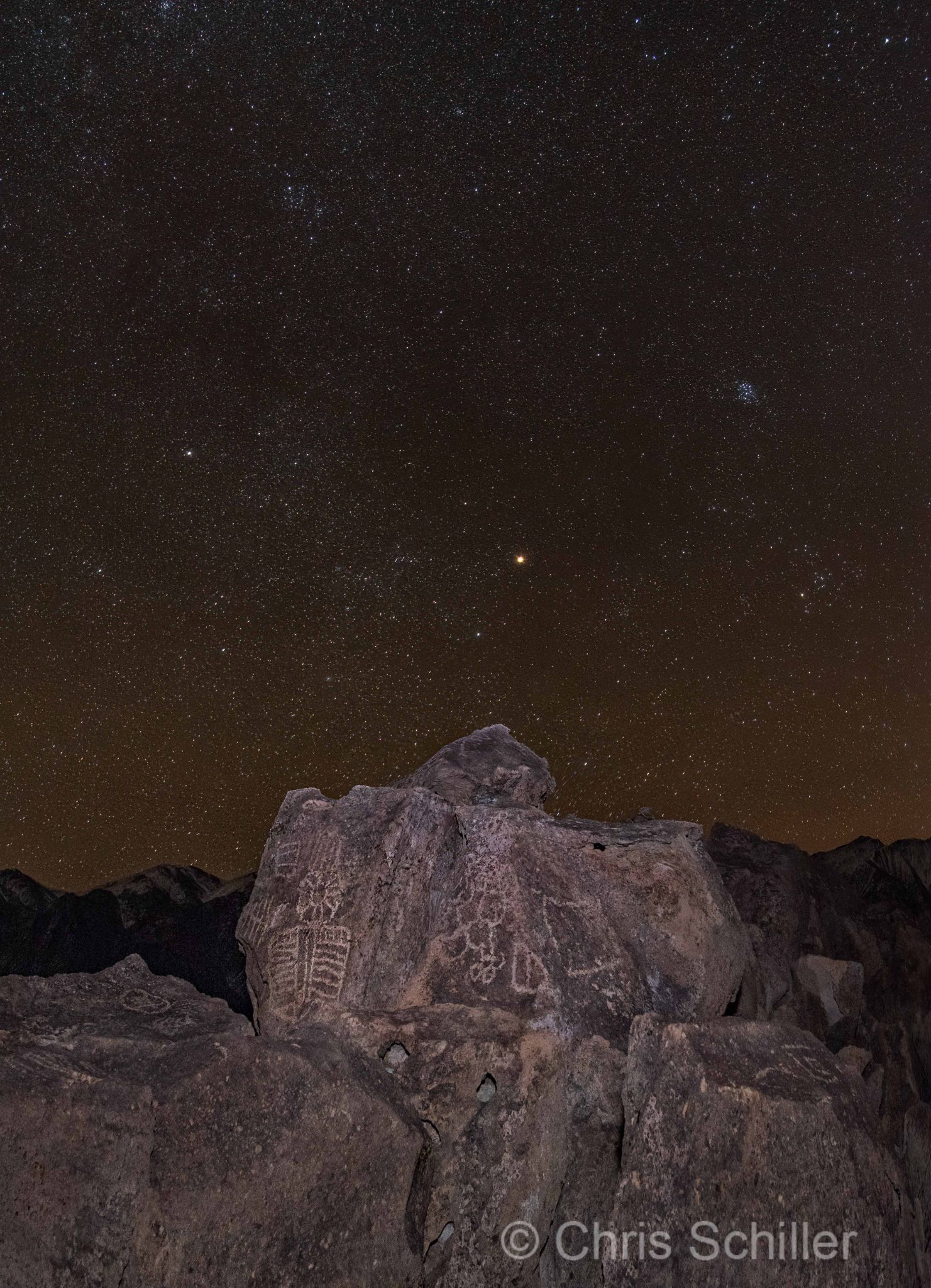 It's Easy to Dye 4 (Mars and the Pleiades Over Sun Man)